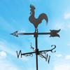 Iron Weather Vane Animal Figure Practical Wind Direction Indicator Farm Outdoor Garden Yard