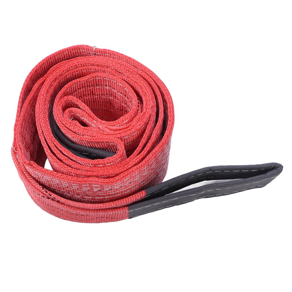 Red Rigging Lifting Strap 5T 11023LB Bearing 4M 13.12FT Length Hoisting Towing Lift Sling for Industrial Crane