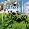 Realistic Halloween Plush Spider Creative Halloween Decoration Gift Giant Fake Spider  Plush Toy