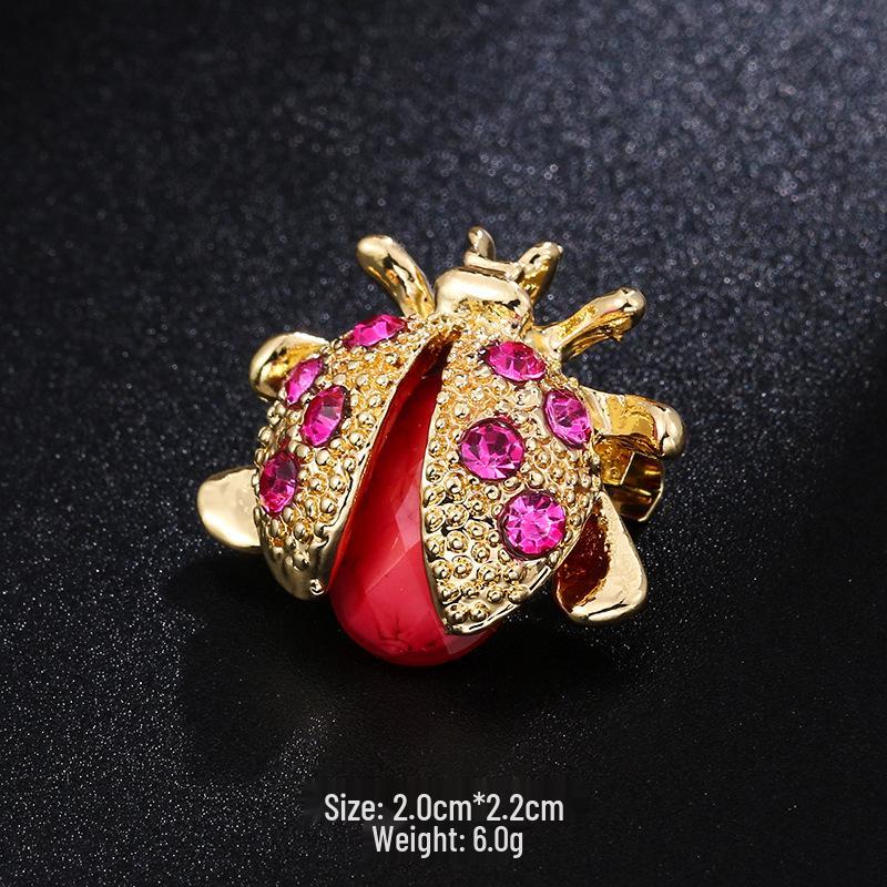 Nowy Styl Broszka Pszczoła z Kroplami Oleju - Urocza Pins Zwierzęcy na Kołnierzyki i Dodatki do Odzieży