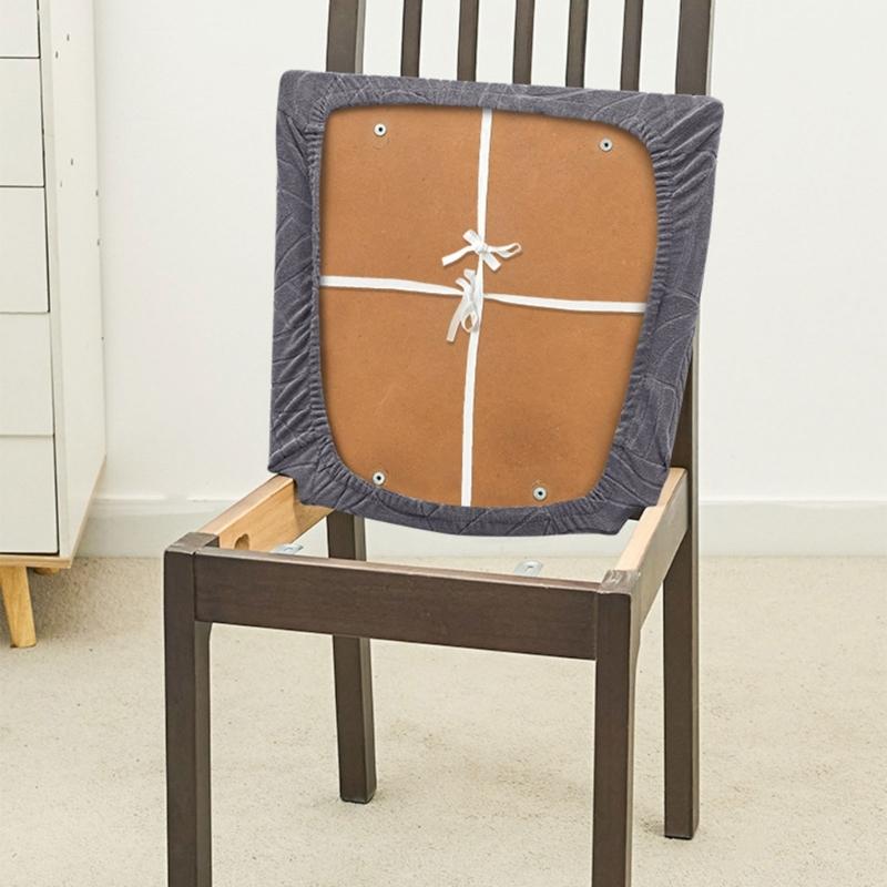 Stretchable Spill Proof Chair Slipcovers with High Elastics Polyester Fabric for Home Hotel Dining Room Furniture