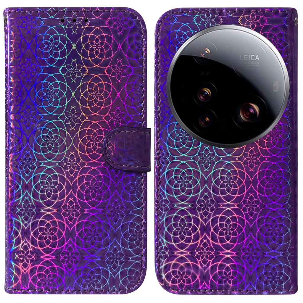 For Xiaomi 15 Ultra Stand Case Dazzling Flower Leather Phone Cover