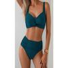 Women High Waist Two Piece Bikini Set Swimwear