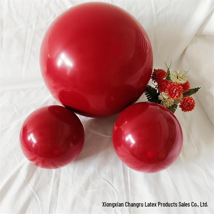 18" Double-Layer Pomegranate Red Balloon Set: Wedding, Valentine's Day, Engagement Party Decor