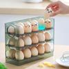 Reversible Egg Storage Box for Refrigerator Door - Food Grade Organizer Tray