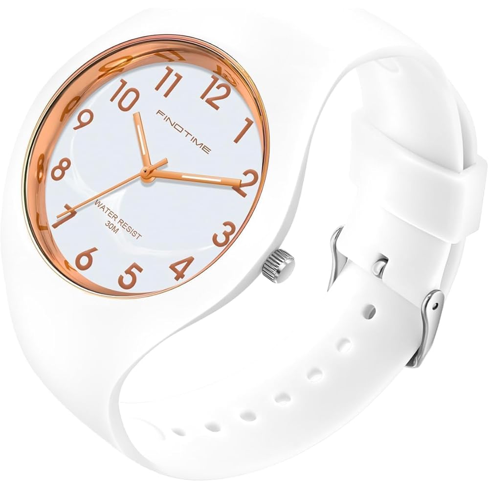 Fashion Jelly Watch for Women, Ultra-Thin Design, Silicone Band, Analog, 30m Water Resistant