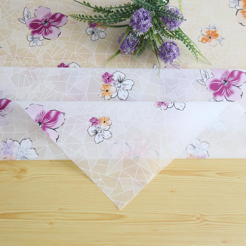 Eco-Friendly PVC Tablecloth: Waterproof, Heat-Resistant, and Oil-Proof Dining and Coffee Table Cover.