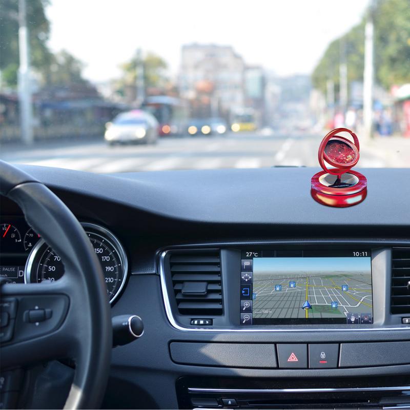 Solar Rotating Car Aromatherapy Car Perfume Aromatherapy Diffuser Solar Rotating Car Air Freshener For Autorotation Decoration