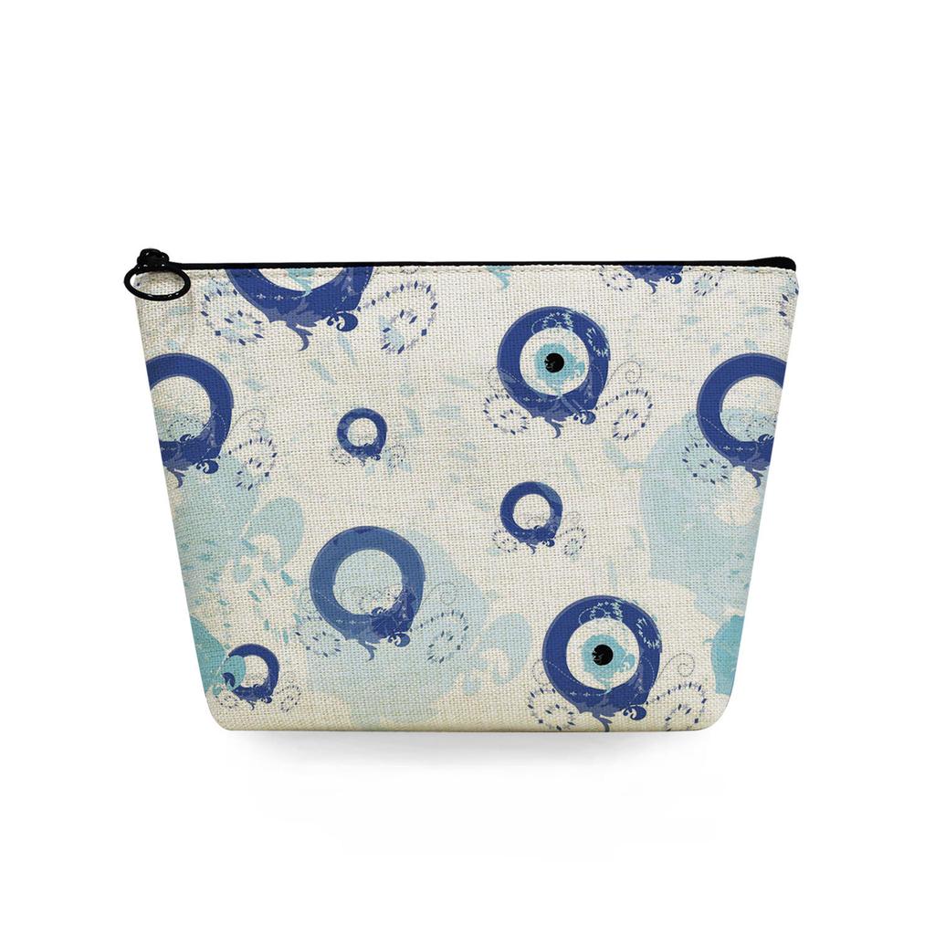 Women  Eye Print Cosmetic Bag Toiletries Organize Travel Storage Case  6775