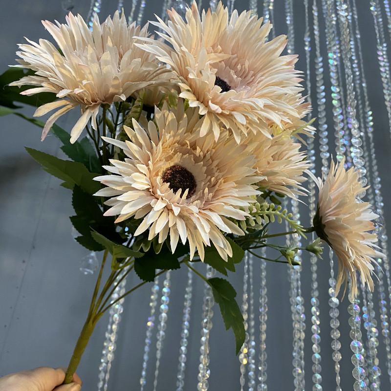 Faux Fuchsia Flower Arrangement With Durable Material For Wedding Decor And Photo Shoots