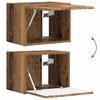 Wall Mounted TV Cabinet Smoked Oak Finish 39 x 31 x 29.5 cm