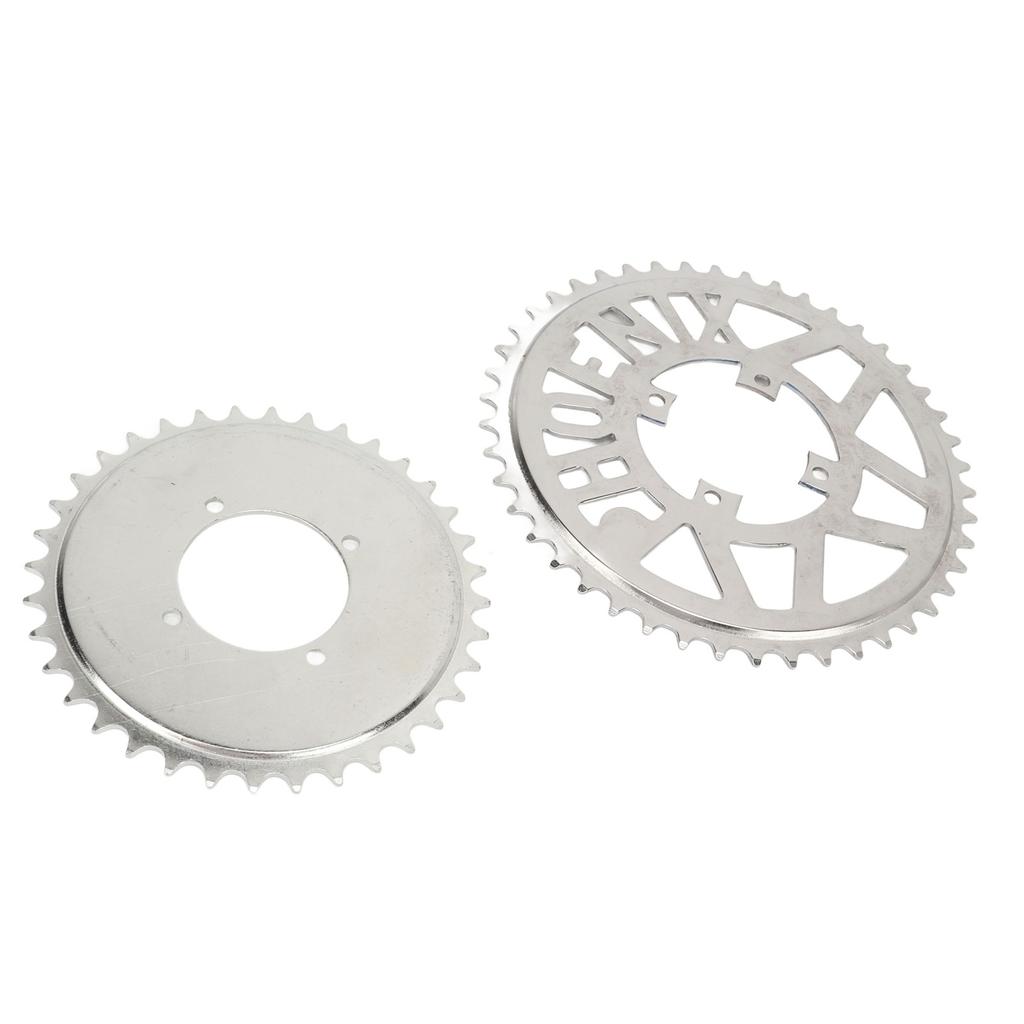 Metal Steel 410 Chain Sprocket 410 Flower Disc Sprocket Set for DIY Scooters Beach Bikes Motorcycle