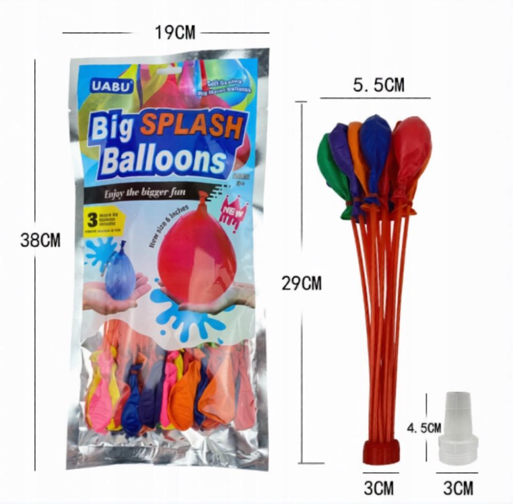 Balony Na Wodę 111Szt Zestaw Szybkiego Napełniania Do Węża Wielokolorowe