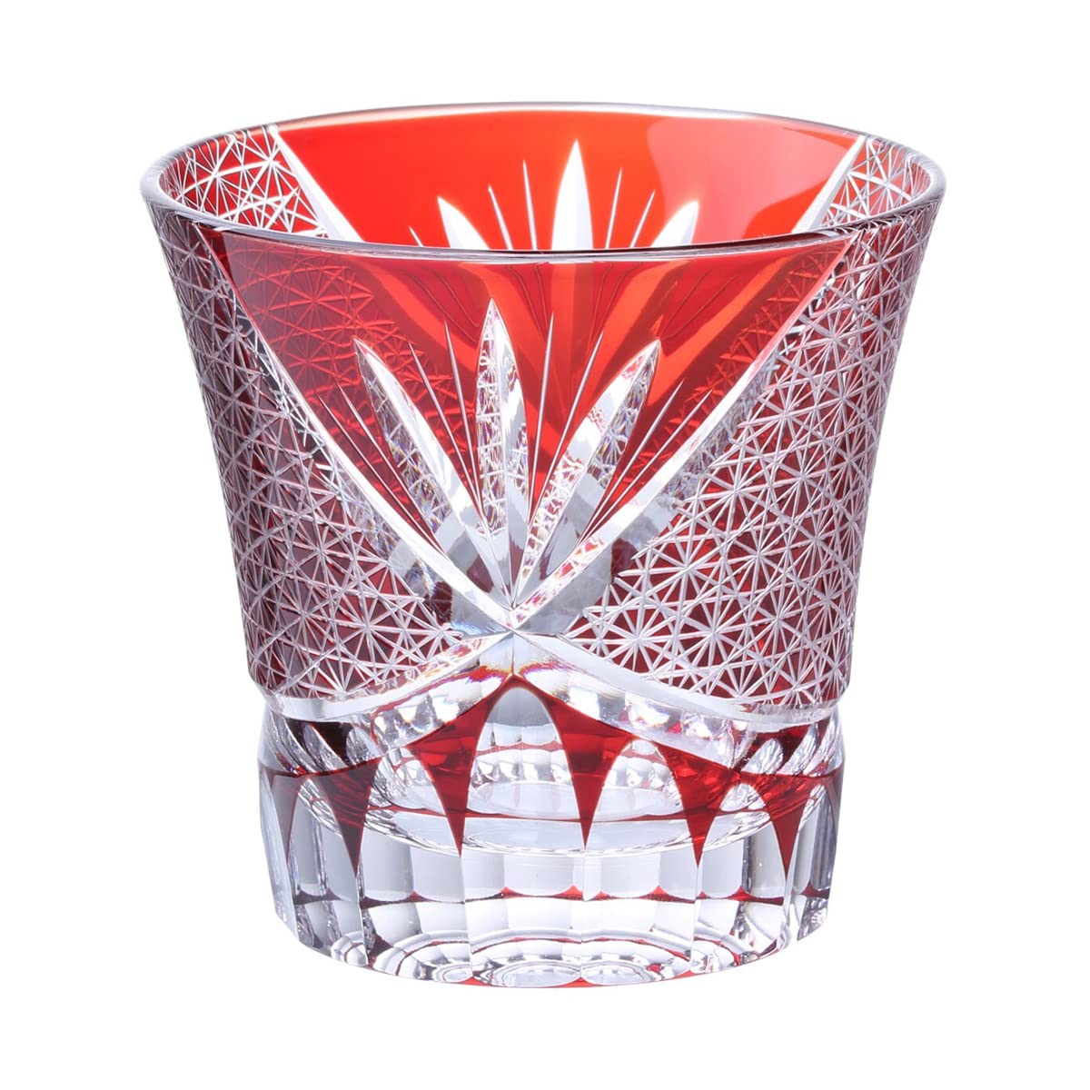 

Ностальгия Стекло Кирико Резьба Орхидея Маленькая Текущая Модель J-kitchens Чашка, 90xВ85мм, 240мл, Узор, Красный, Бишоу,