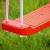 Frame for a garden swing, gray + colorful stork's nest + board