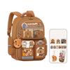 Oxford Cloth Cartoon Animal School Bag Multi-Compartments Capybara Student Bag Unisex