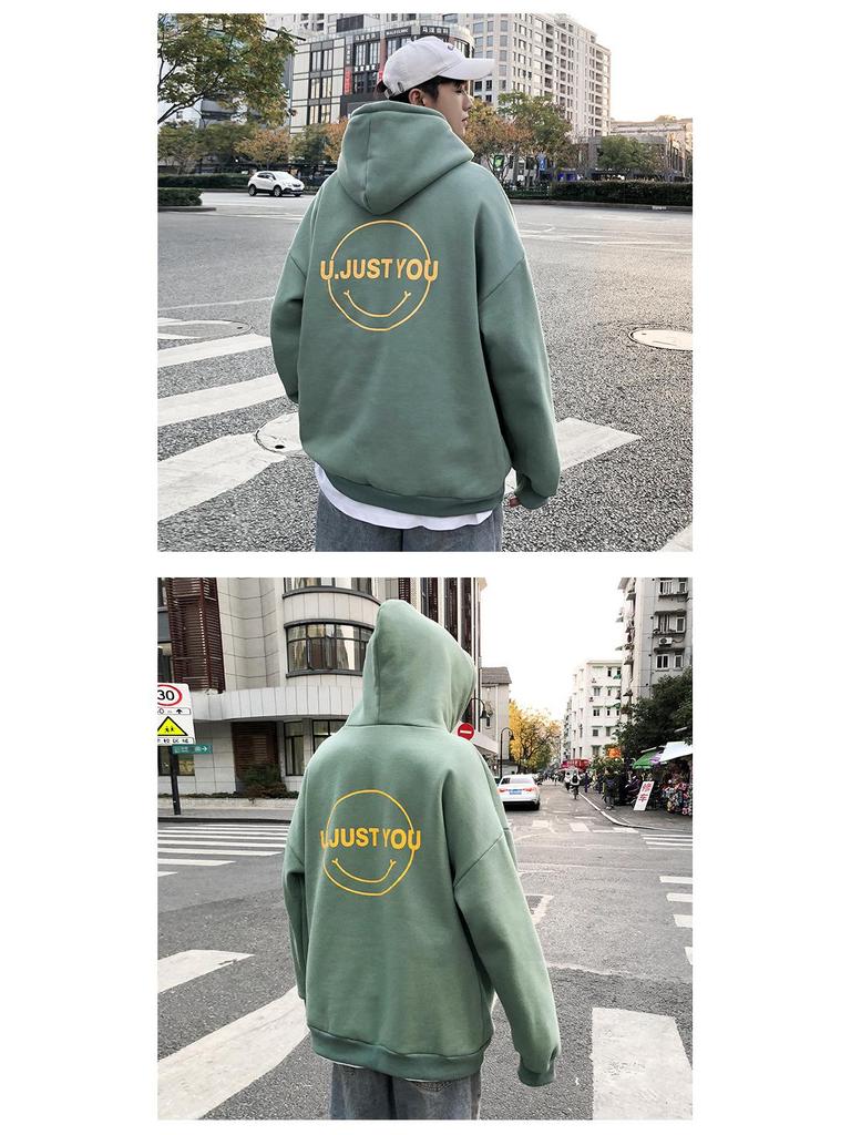 2022 Pánska trendy zamatová mikina s kapucňou v hongkonskom štýle - Jeseň/Zima, Veľká veľkosť, Unisex