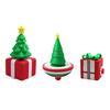 3D Printed Christmas Ornament Pop-Up Box Fidget Toy Xmas Tree Clicker Spinning Top Stress Relief Toy for Festive Desktop Decoration