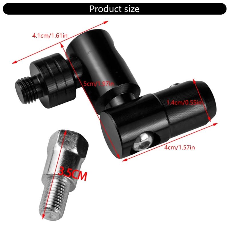 Mirror Folding Bracket Screw Motorcycle Rearview Mirror Seat Fixed Screw Motorbike Modification Accessories Mirror Base