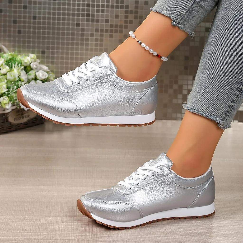 Trendiger Freizeitschuh Atmungsaktive Freizeitsneaker Rutschfestes Schuhwerk Slipper Sport Vulkanisierte Schuhe Bequeme Tennis-Flats