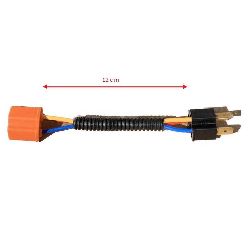 Roost Light Harness Car Bulb Socket Wire Harness Set (H4 2 Pack)