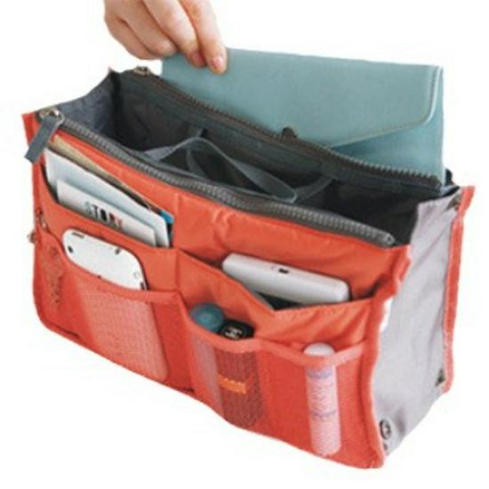 Double Zipper Multi-Purpose Bag: Storage, Cosmetic, Sponge, and Liner Bag