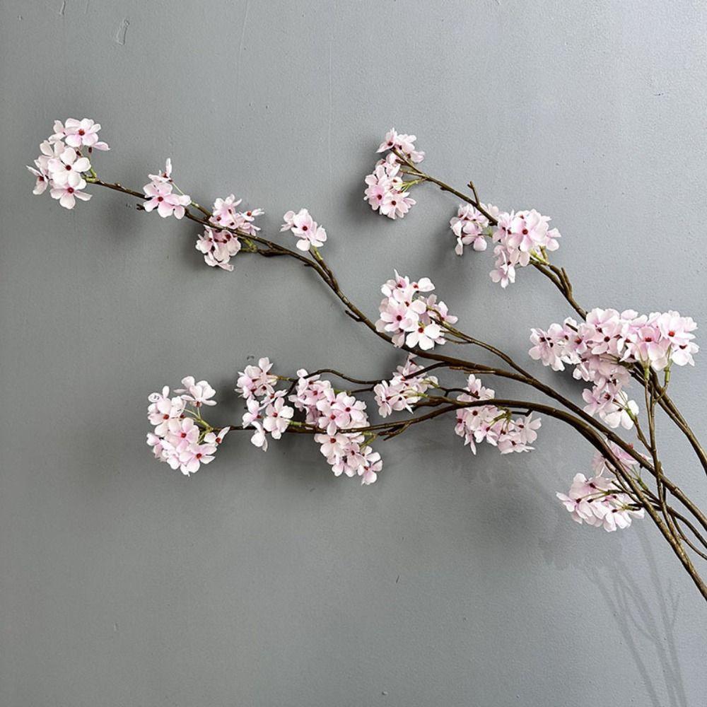 100cm Künstliche Birnblütenzweige Kunststoff Elegant Seidenbirnblüte Flexibel Handgemacht Künstliche Pflanzen Hochzeit Geburtstagsfeier