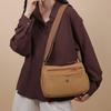 Multi-Layer Shoulder Bag Lightweight Crossbody Bag Solid Color Commuter Women's Bag
