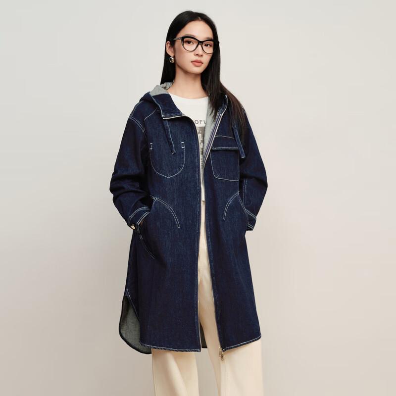 

Elva Island Women s Loose-Fit Denim Jacket M