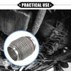 ABSOPRO Car Exhaust Flexible 63x102mm Exhaust Flex Connector Pipe Universal for Durable Stainless Silver Tone Pipe, Bellows, Cars, Steel,