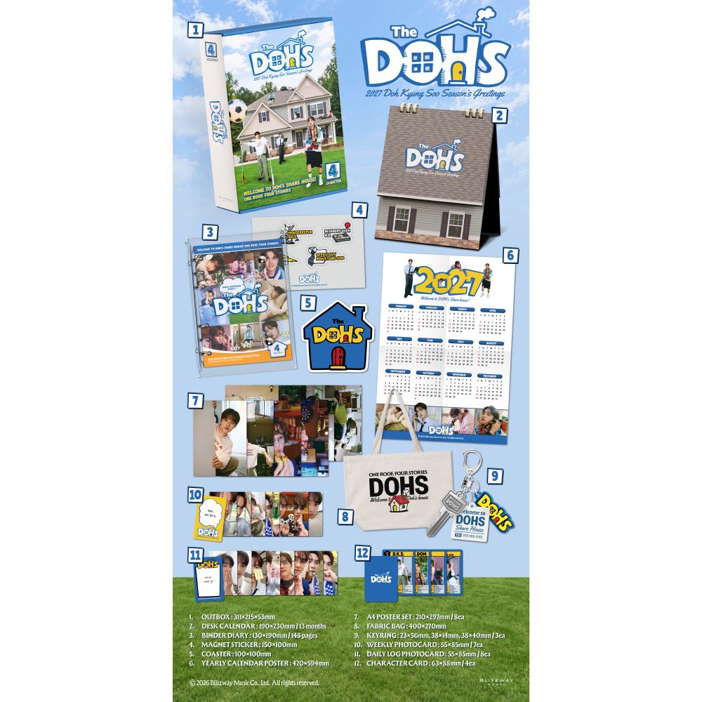 Pre-order DOH KYUNG SOO 2027 Season's Greetings DOHS & SHOP POB