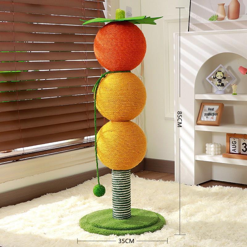 Kompaktowy transgraniczny drapak dla kota: Duże drzewko dla kota ze zintegrowanym legowiskiem, konstrukcja oszczędzająca miejsce, styl zagraniczny