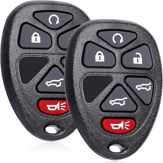 2-Pack Key Fob Replacement for Chevy Silverado 1500 2500 3500,Traverse Tahoe Equinox Suburban,GMC Acadia Savana Sierra Yukon, Buick Enclave, Saturn