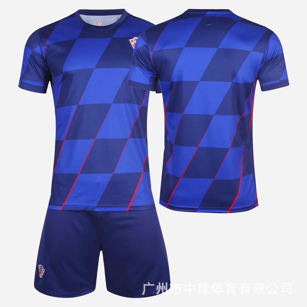 2425 Croatia Home and Away Jersey Cross-border Children's Football Jersey Set No. 10 Modric Adult Short Sleeve