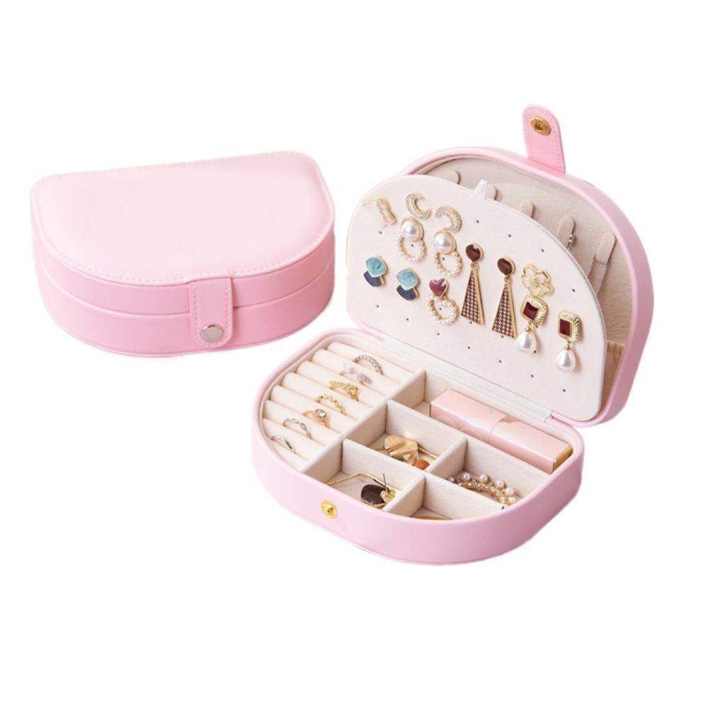 Bracelet Earrings Storage Case PU Leather Jewelry Holder Sweet Jewelry Display Box  Outdoors