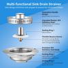Stainless Steel Pop-up Anti-clog Kitchen Sink Drain Filter & Food Catcher Basket