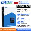 EASUN POWER 3,2 kW Hybrid-Solarwechselrichter 24V 220V Off-Grid Reiner Sinuswellen-Wechselrichter 120A MPPT Solar-Batterieladegerät Mit WIFI