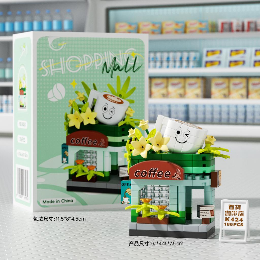 Adults Micro Shop Assembly Bricks Constructor Set Candy Food Particle Building Block Toy for Children Girl Diy Set for Kids Gift