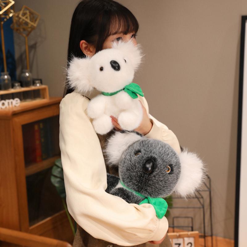 1 Stück 18/25/30cm Kawaii Plüsch Koalabär Plüschtiere Niedlicher Koala mit Blättern Plüschtier Puppe Realistisches Koala Spielzeug für Baby Mädchen Geschenk
