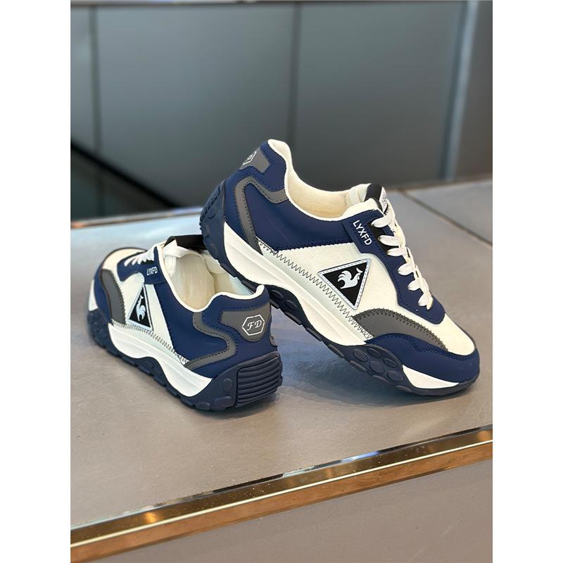 Spring super fire soft sole leather surface casual sports shoes retro Forrest Gump shoes xs