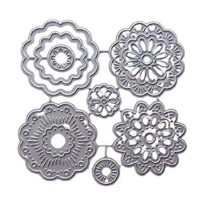 Round Flowers Metal Cutting Dies Templates Molds Embossing Stencils Die Cuts for Scrapbooking Cards Making Decorations