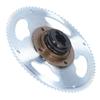 25H 80 Teeth Crankset with Freewheel Connector Set Accessory for Electric Bicycles Modification