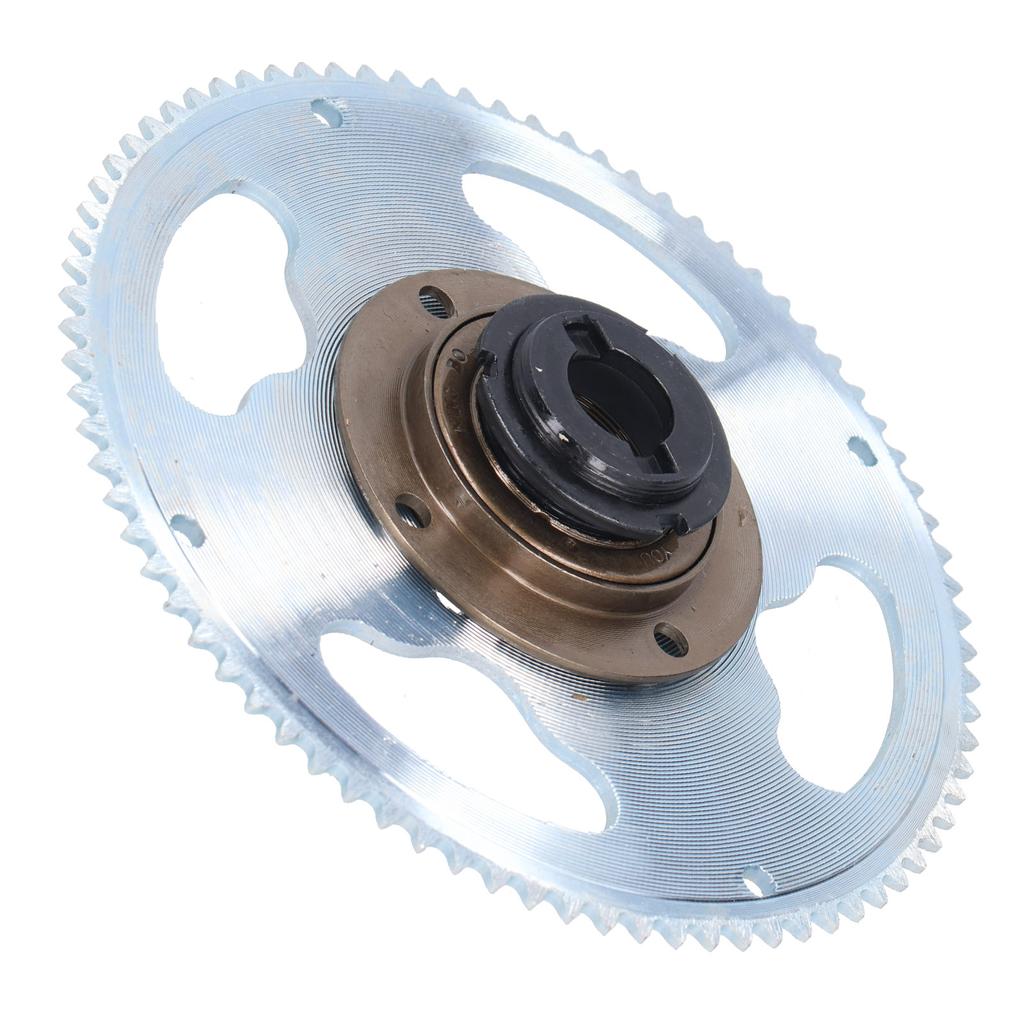 25H 80 Teeth Crankset with Freewheel Connector Set Accessory for Electric Bicycles Modification