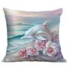 New Beautiful, Romantic and Colorful Beach Pillowcase Marine Life Peripheral Cushion Pillowcase