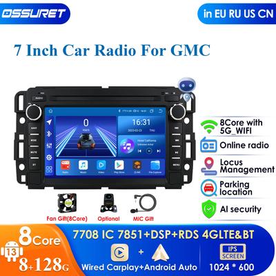 Přehrávač videa GPS Inteligentní RDS Carplay 4G pro Buick Enclave GMC Yukon Chevrolet Silverado Impala Autorádio Multimédia 2din Android Autorádio