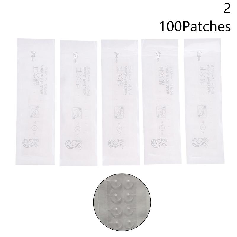 20/100/200Patches Pearl Ear Care Seed Acupuncture Auricular Disposable Ear Stickers Massage Therapy Needle Patch Auriculotherapy