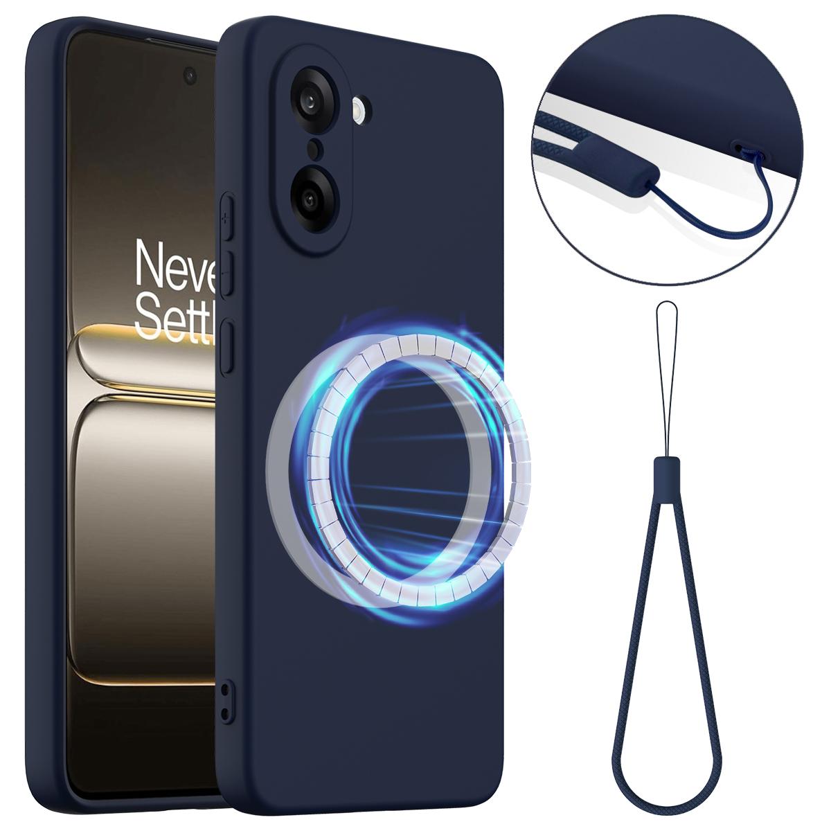 Для OnePlus Nord CE5 5G Магнитный чехол Противоударный чехол из жидкого силикона B