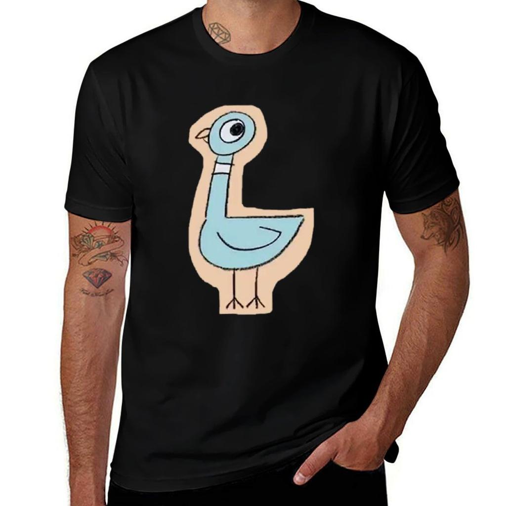 Lass den Tauben nicht den Bus fahren T-Shirt Lässiges Arbeits-T-Shirt