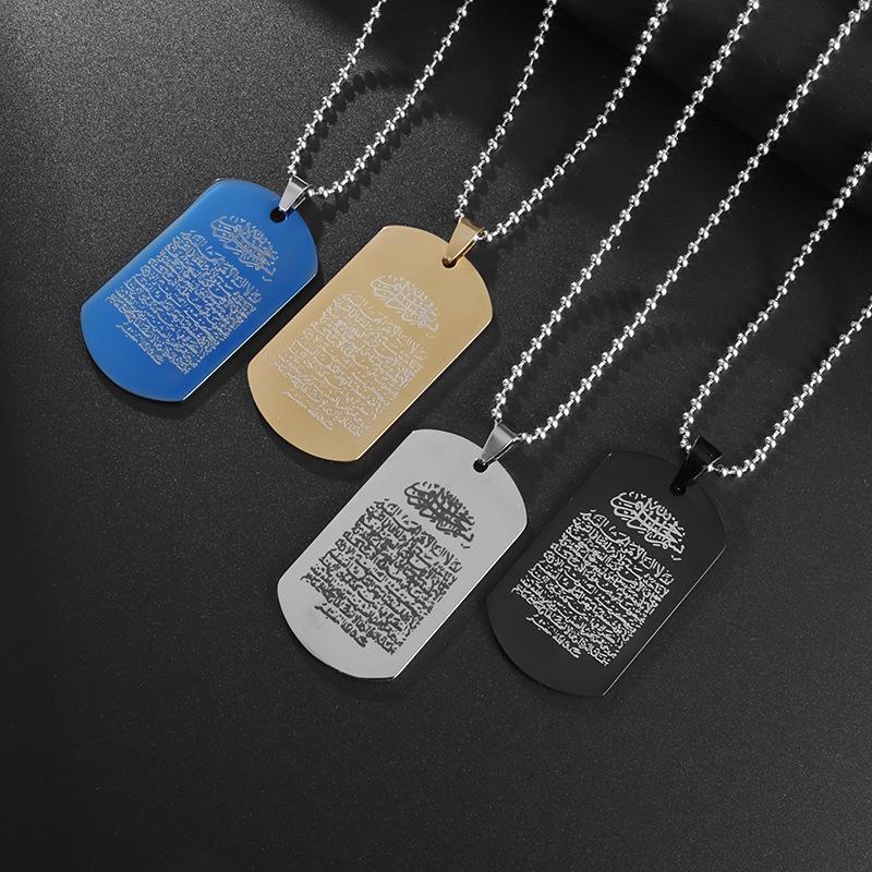 Stainless Steel Necklace New Hot Selling Mens Personalized and Fashionable Mullis Pendant