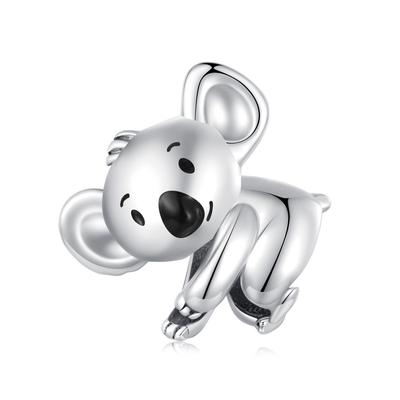 Koala Bear Silver Charm Modular Bead 925 Silver